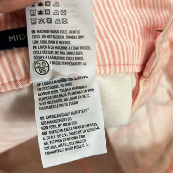 American Eagle Striped MIDI Shorts Size 2 - Picture 5 of 5